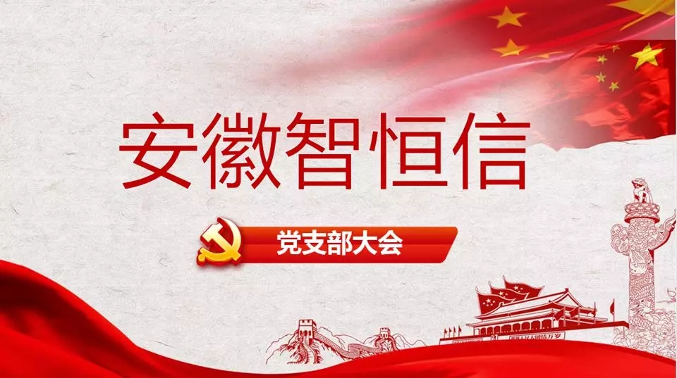 智恒信黨支部大會圓滿落幕！——暨專題組織生活會與民主評議